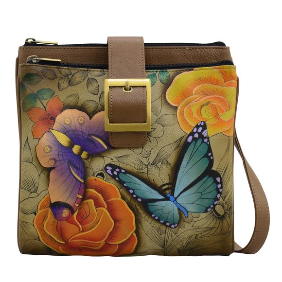 Genuine Leather Travel Organizer Triple Compartment Hand-Painted Orinal :P
